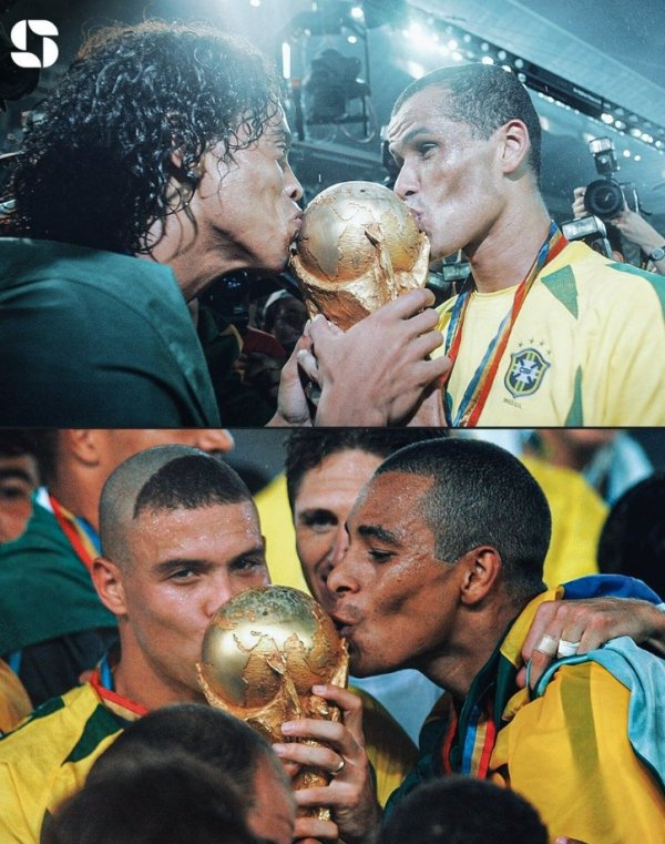 2002年的今天大罗世界杯赛  总决赛  连进两球，巴西达成五冠荣誉